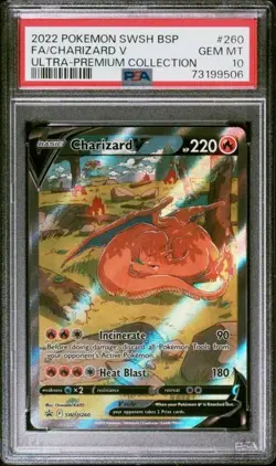 2022 Pokemon Charizard V UPC PSA 10 Gem Mint Sleeping Zard Charizard - Image 1