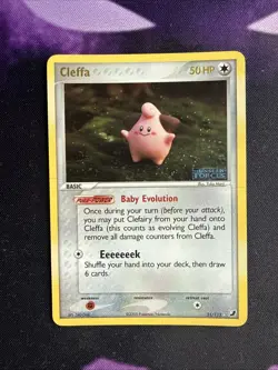 Pokemon TCG Cleffa EX Unseen Forces Stamped Reverse Holo 21/115 - Image 1