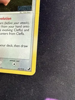 Pokemon TCG Cleffa EX Unseen Forces Stamped Reverse Holo 21/115 - Image 4