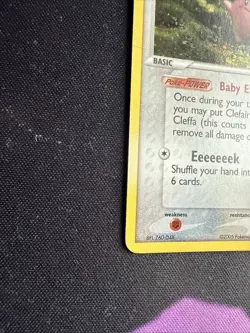 Pokemon TCG Cleffa EX Unseen Forces Stamped Reverse Holo 21/115 - Image 5