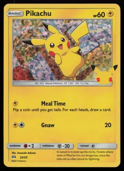 Pikachu 025/025 Promo McDonald's 25th Anniversary Promos Pokemon NM - Image 1