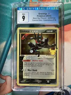 Greninja Gold Star Promo CGC 9! Pokemon TCG Celebrations - Image 1