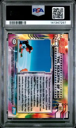 1999 TOPPS POKEMON THE MOVIE EDT THE REBIRTH OF ASH #38 MOVIE EDITION PSA 5 - Image 2