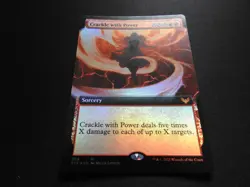 Crackle with Power Extended Art FOIL LP [Strixhaven] Mtg Magic Free Tracking! - Image 2