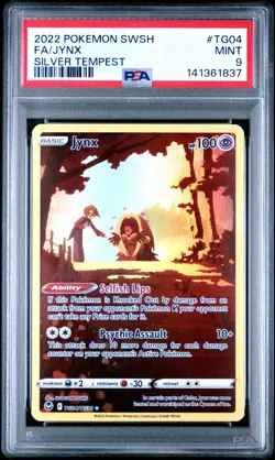 Pokemon PSA 9 Jynx TG04/TG30 SWSH Silver Tempest Holo 2022 Mint - Image 1