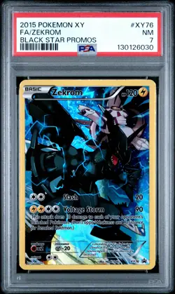 2015 POKEMON XY BLACK STAR PROMO ZEKROM #XY76 PSA 7 NEAR MINT #130126030 - Image 1