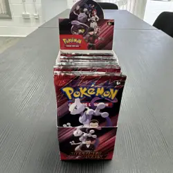 Pokemon TCG Destined Rivals Half Booster Box 18 Packs No Shrinkwrap - Image 1