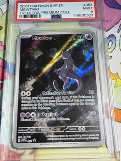 2023 POKEMON SVP EN-SV PROMO 151 ULTRA-PREMIUM COLLECTION #052 MEWTWO PSA MINT 9 - Image 1