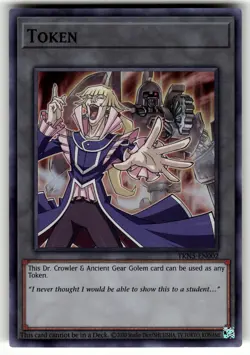 Token: Dr. Crowler and Ancient Gear Golem Super Rare TKN5-EN002 NM - Image 1