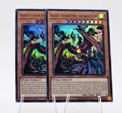 2x Radiant Typhoon Fonix, the Great Flame DOOD-EN017(Ultra Rare) 1st Ed Yu-Gi-Oh - Image 1