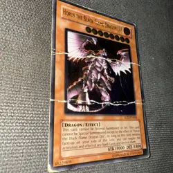Horus the Black Flame Dragon LV8 SOD-EN008 Ultimate Rare! Unlimited! DAMAGED - Image 3