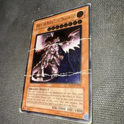 Horus the Black Flame Dragon LV8 SOD-EN008 Ultimate Rare! Unlimited! DAMAGED - Image 4