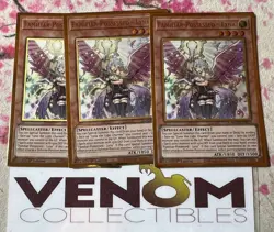 3x (M/NM) Familiar-Possessed - Lyna MGED-EN013 Gold Rare 1st Edition YuGiOh - Image 1
