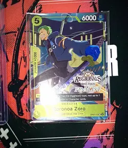 One Piece TCG Regional 2026 Finalist Set of 4 (Zoro/Hack/Mihawk/Pudding) SEALED - Image 1