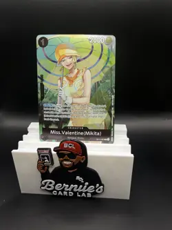 One Piece Azure Sea's Seven Dash Pack Miss.Valentine Mikita OP14 087 R Foil - Image 1