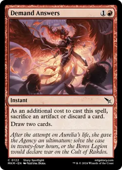 MTG Demand Answers [Murders at Karlov Manor] Foil Near Mint Magic - Image 1
