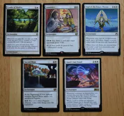 MTG 5x White Rare Enchantment Cradle of Vitality, Sigil of the Empty Throne + - Image 2
