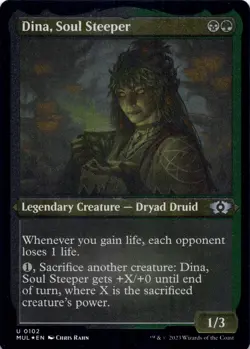 Dina, Soul Steeper (Foil Etched) - Multiverse Legends MUL - Magic MTG NM - Image 1