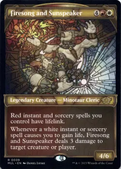 Firesong and Sunspeaker - Multiverse Legends MUL - Magic MTG NM - Image 1