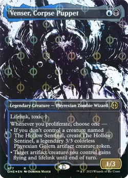 Venser, Corpse Puppet - Step-and-Compleat Foil Extended Art Showcase ONE LP MTG - Image 1