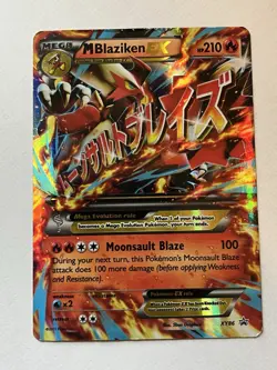 Pokemon M Blaziken EX Mega Evolution Promo Holo 210 HP XY86 XY Set - Image 1
