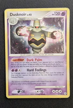 Dusknoir 2/130 Pokemon Diamond and Pearl Holo Rare HP - Image 1