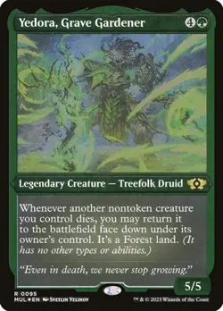 Yedora, Grave Gardener - Foil Etched MOM LP MTG - Image 1