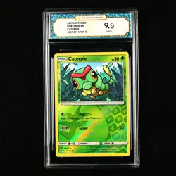 TQG 9.5 MINT+ 2017 Pokemon ENG Caterpie 1/149 C - Image 1