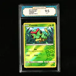TQG 9.5 MINT+ 2017 Pokemon ENG Caterpie 1/149 C - Image 2