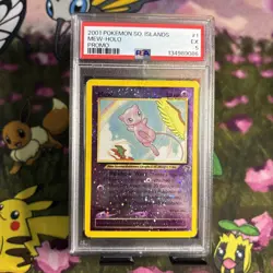 2001 Pokemon Southern Islands Mew Reverse Holo #1 , PSA 5 - Image 1