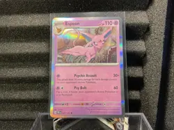 Espeon Prismatic Evolutions Cosmos Holo Pokemon TCG 033/131 Scarlet & Violet - Image 1