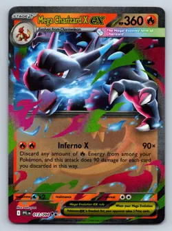 Mega Charizard X ex 013/094 Holofoil ME02: Phantasmal Flames NM - Pokemon TCG - Image 1