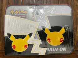 Pokemon TCG 25th Anniversary Celebrations Collector Chest Lunch Box Tin Sealed - Image 3