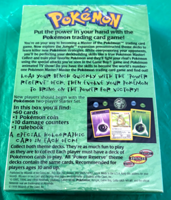 Pokemon - Fossil POWER RESERVE Vintage Factory SEALED Theme Deck - Image 2