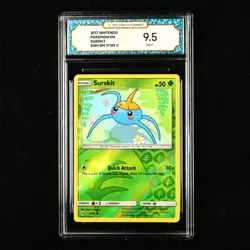 TQG 9.5 MINT+ 2017 Pokemon ENG Surskit 7/149 C - Image 1