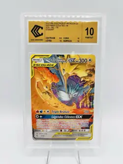 CCC 10 Gold Label Carte Pokemon SULFURA, ELECTHOR ET ARTIKODIN GX 44/68 S&L - Image 2