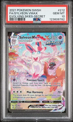 2021 POKEMON SWORD & SHIELD EVOLVING SKIES SECRET FULL ART/SYLVEON VMAX PSA 10 - Image 1