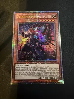 Fiendsmith Engraver (Secret Rare) RA04-EN049 Quarter Century Stampede 1st... - Image 1