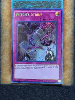 Yugioh Witch’s Strike SAST-EN079 Secret Rare 1st Ed LP - Image 1