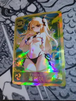 Fischl Genshin Impact SSR Goddess Story Anime Waifu Card Girl Foil Doujin - Image 1