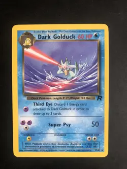 Dark Golduck Team Rocket 37/82 Pokemon Card WOTC LP/NM - Image 1