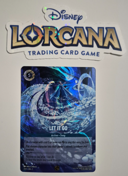 Disney Lorcana Let It Go DLC Foil Top 128 Challenge Prize Card - Image 1