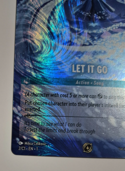 Disney Lorcana Let It Go DLC Foil Top 128 Challenge Prize Card - Image 3