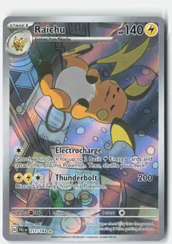 Sleeping Raichu Paldea Evolved 211/193 Pokemon Card Holo NM - Image 1