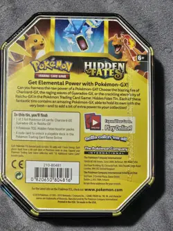 Pokemon TCG Hidden Fates Gyarados GX Tin NEW & Factory Sealed - Image 2