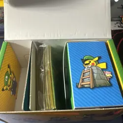Pokemon Luigi Pikachu Pokemon Center Deck Box, Sleeves and Empty Box. (No Cards) - Image 3
