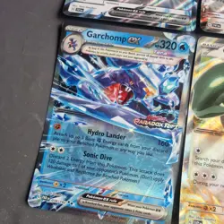 4 x JUMBO Pokemon EX Promo Holo TCG Cards Large Jumbo Garchomp stamped B10 - Image 4