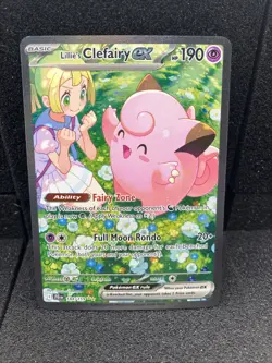 Lillie’s Clefairy EX 184/159 Special Full Art Holo Pokemon Card NM - Image 1