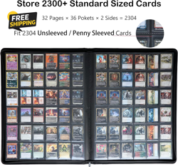 Premium 2300 Pockets Card Binder, Large 36-Pocket 2000+ Ringless - Image 2