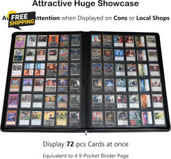 Premium 2300 Pockets Card Binder, Large 36-Pocket 2000+ Ringless - Image 3